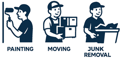 Painting Moving Junk Removal Icons